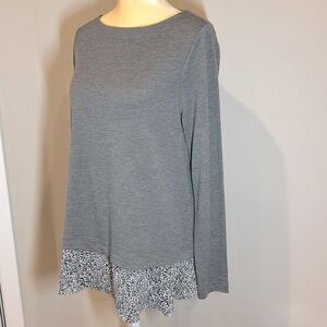 Anne Taylor LOFT tunic size L gray